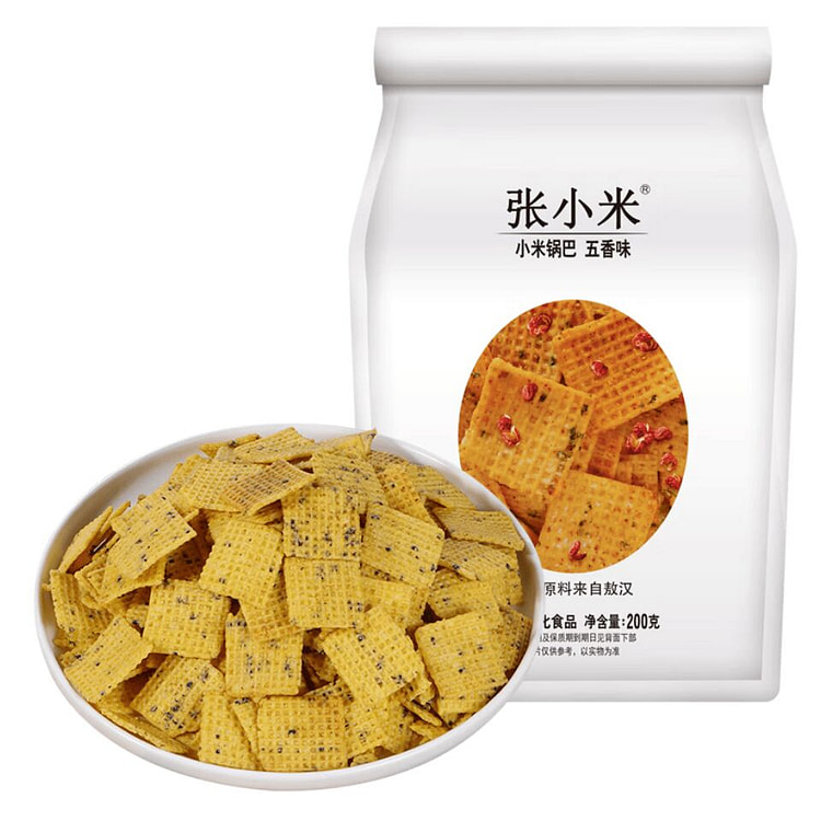 张小米 小米锅巴五香味 解馋休闲网红零食 200 克