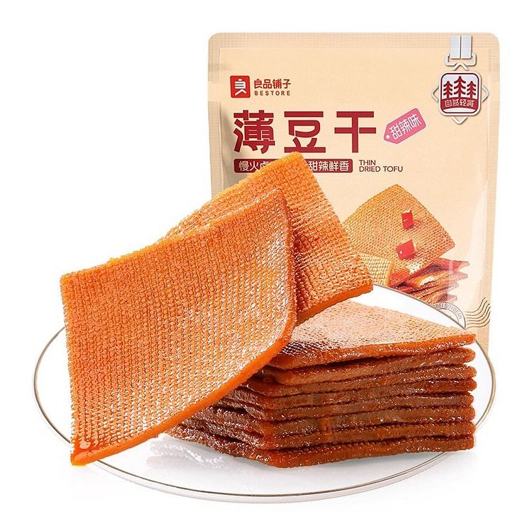 良品铺子甜辣味薄豆干160g 160 克