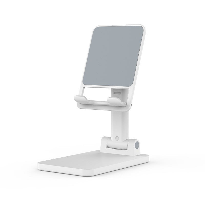 Cell Phone Holder Desktop Retractable Foldable Portable Tablet Holder White 1 each