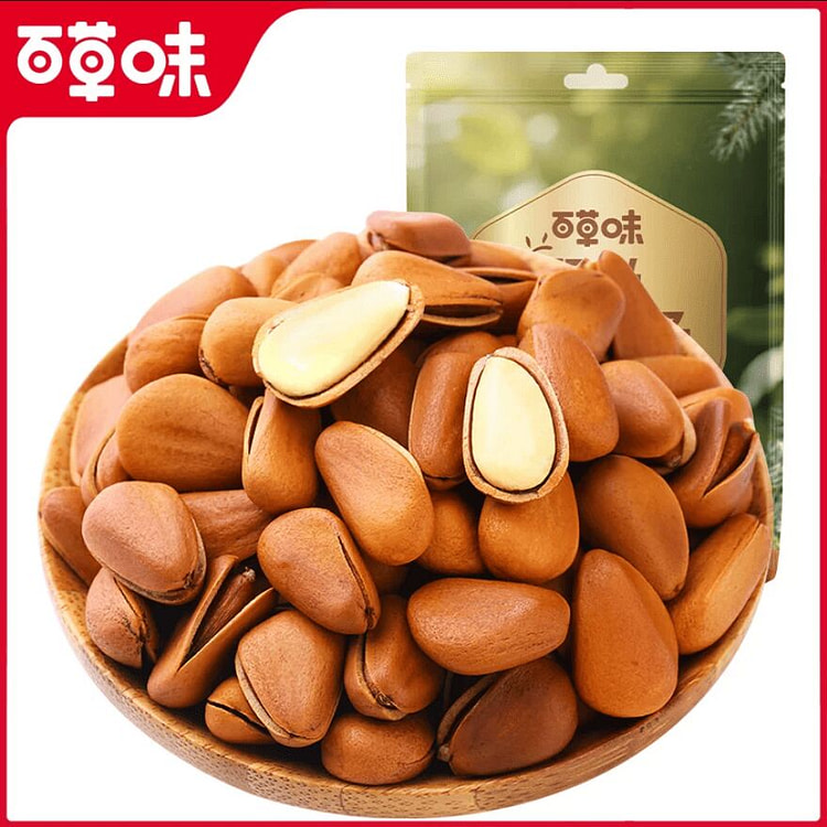 百草味 东北松子100g 坚果干果 100 克