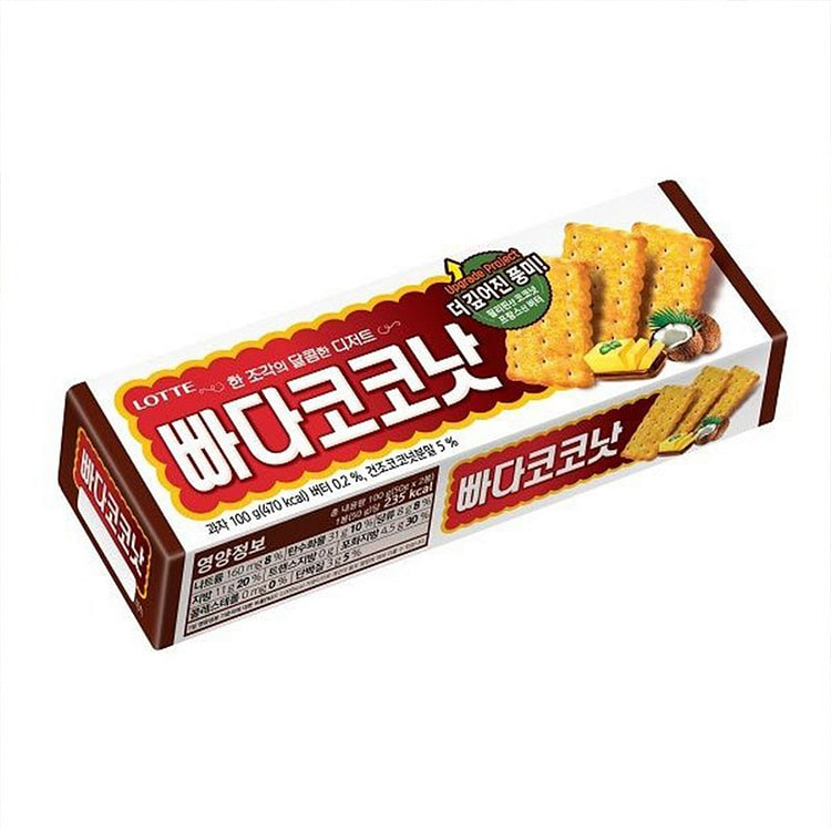 Butter Coconut Flavor Crispy Biscuits 100g 1 box
