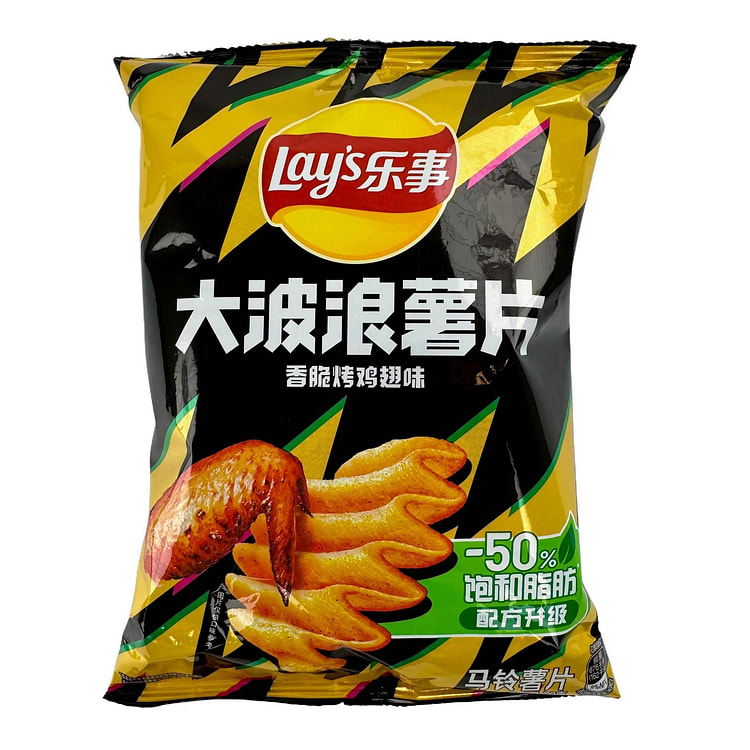乐事大波浪薯片-香脆烤鸡翅70g 70 克