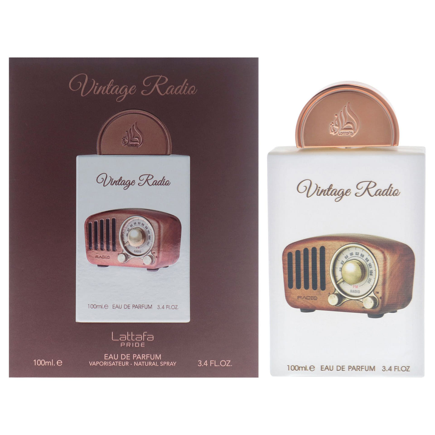Vintage Radio by Lattafa for Unisex – 3.4 oz EDP 3.4 oz