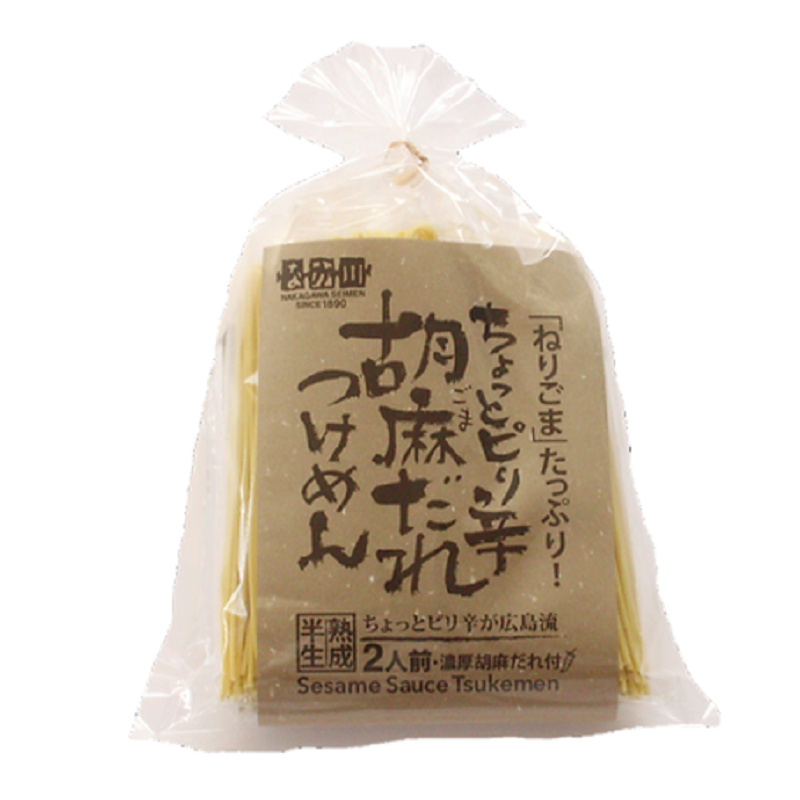 NAKAGAWA SEIMEN ちょっとピリ辛胡麻だれつけめん 2人前【タレ付き】 1 個