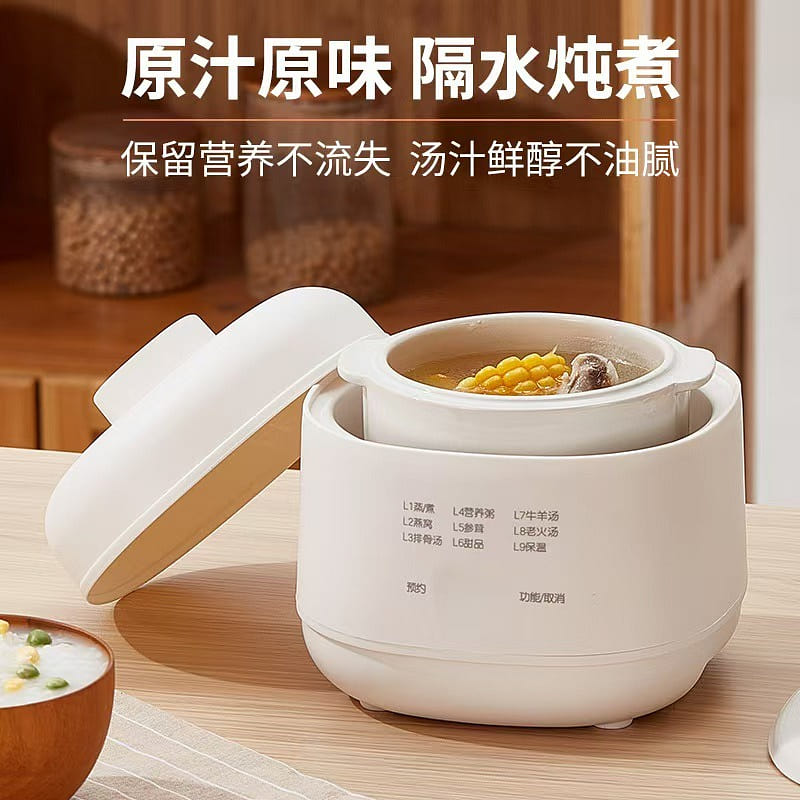 Electric Steamer Pot Slow cooker 1L 1 count