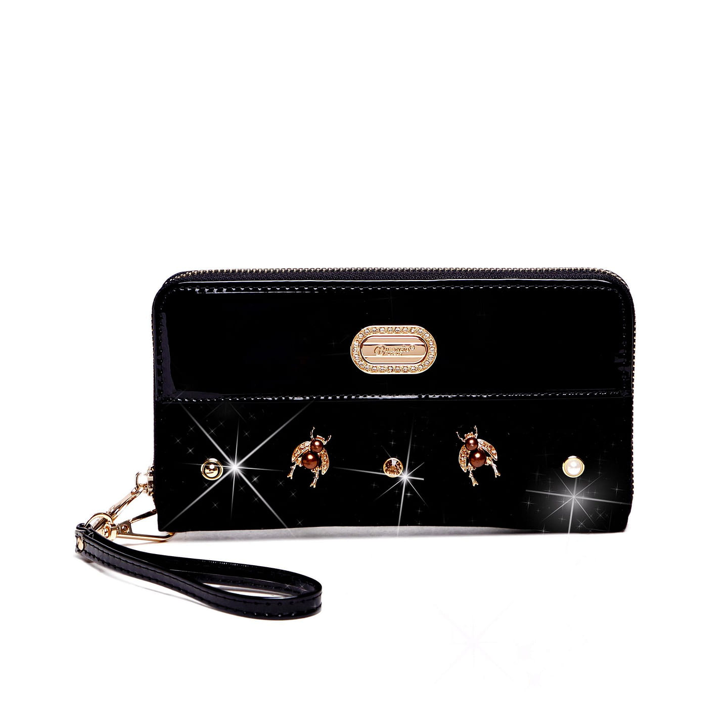Honey Bee Adore Handbag Black Wallet [RMC8828-BK] 1 each