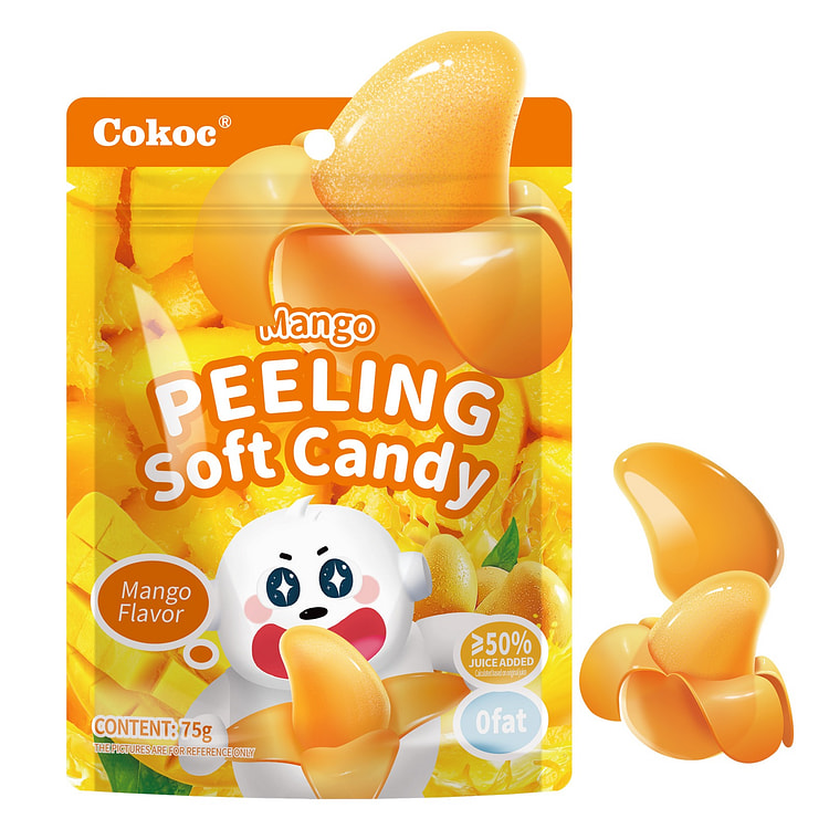 COKOC Peelable Mango Gummy Candy 2.64oz*9 75g 9 pack