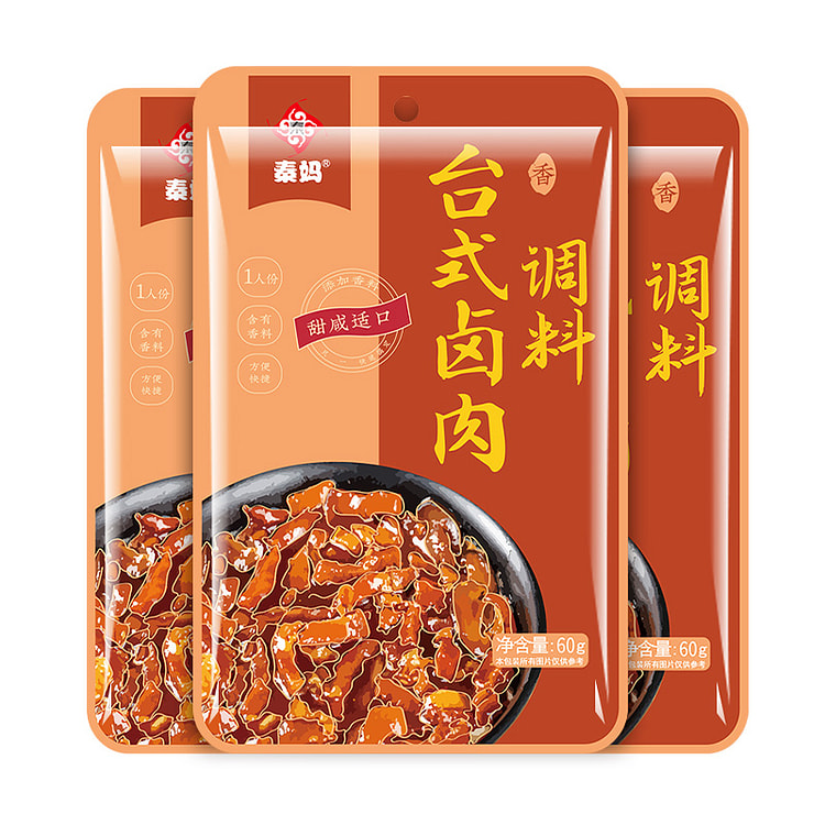 秦妈台式卤肉饭酱料家用酱汁60g*3袋