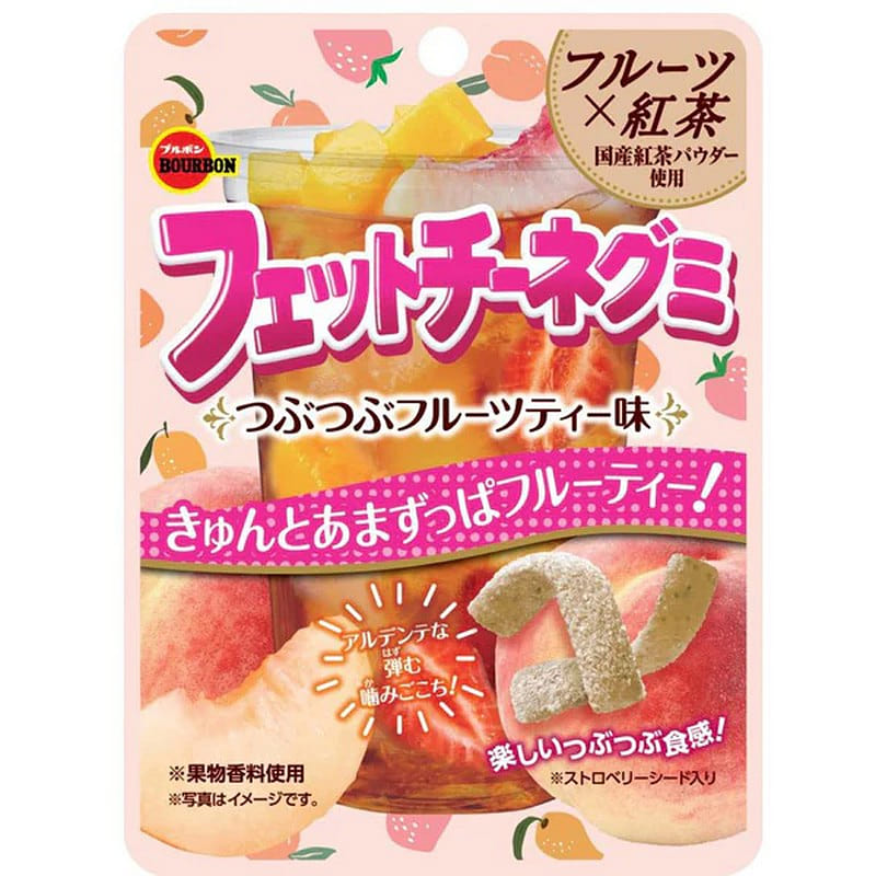 Bourbon Fettuccine Gummy Fruit Tea Flavor 47g 1 each