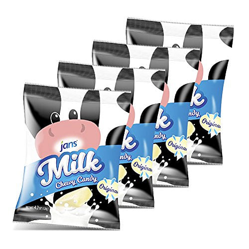Jans – Milk Chewy Candy Milk 4.20oz – Pack of 4 4.2 oz*4 pack