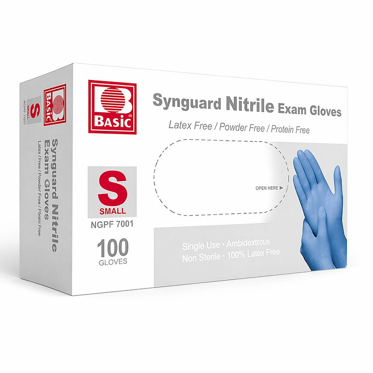 蓝色丁腈手套 小号1000支/10盒/件 1 箱