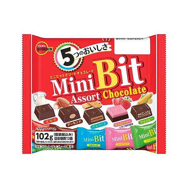 Bourbon Mini Bit Chocolate Assorted Pack 1 each