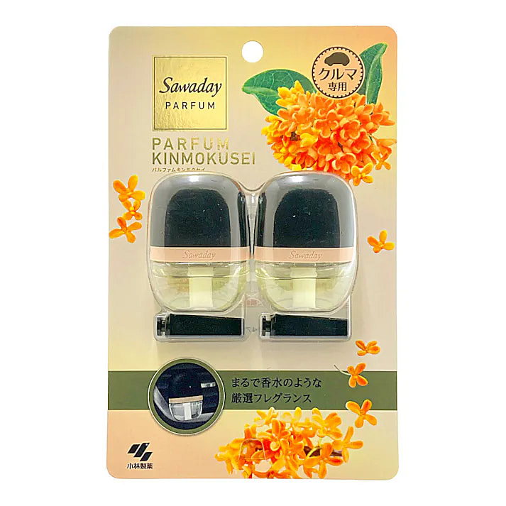 Kobayashi Car Clip Parfum Osmanthus 6mlx2 units 1 each