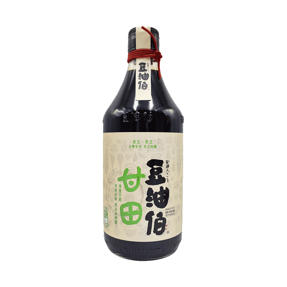 台湾【薄盐配方】豆油伯 甘田酿造酱油 500 毫升