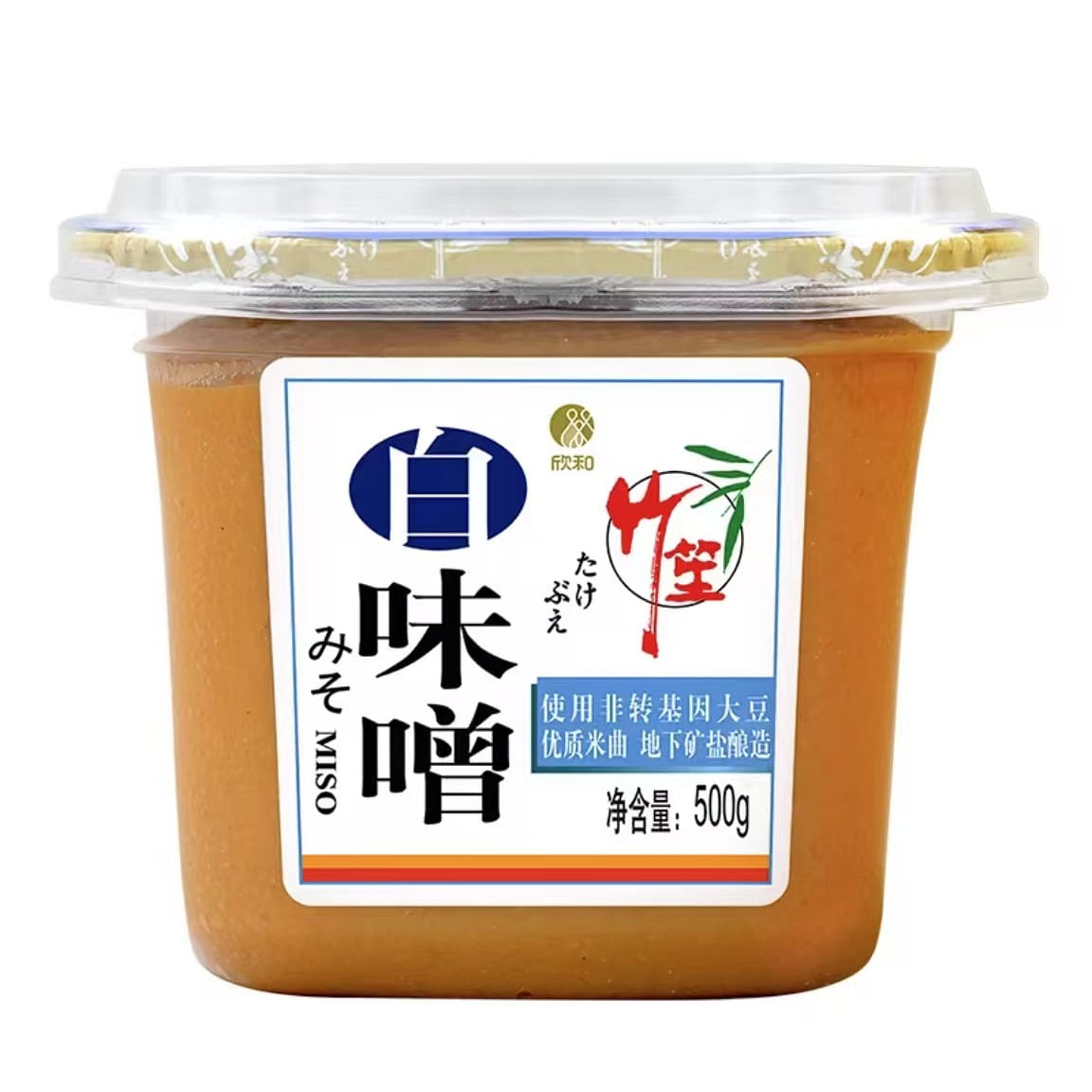 Bamboo fungus, miso paste, white miso, Japanese-st 500 g