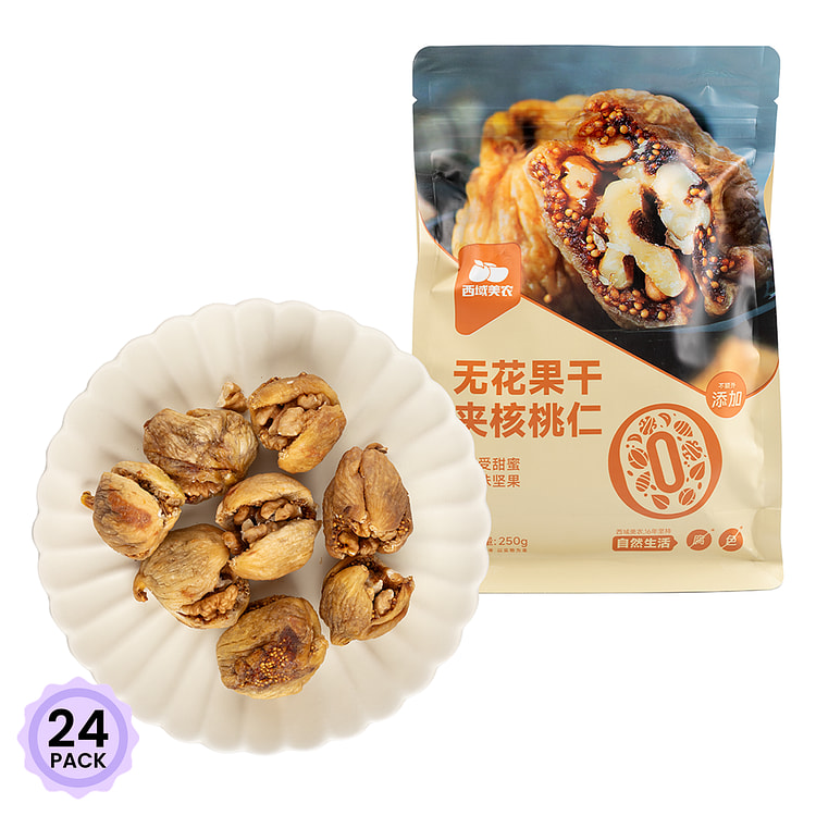 西域美农 无花果夹核桃仁 250 克*24 包