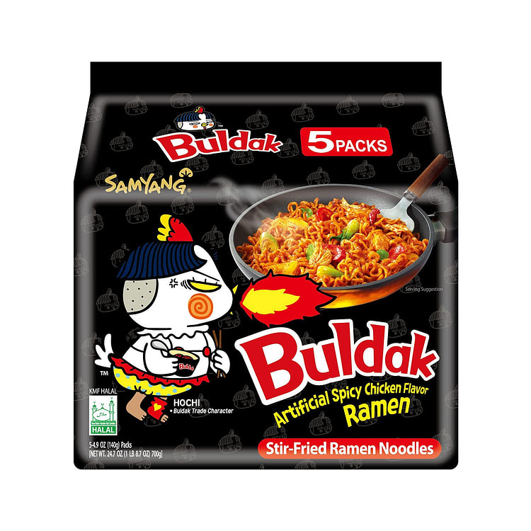 三养佛达克辣拉面原味