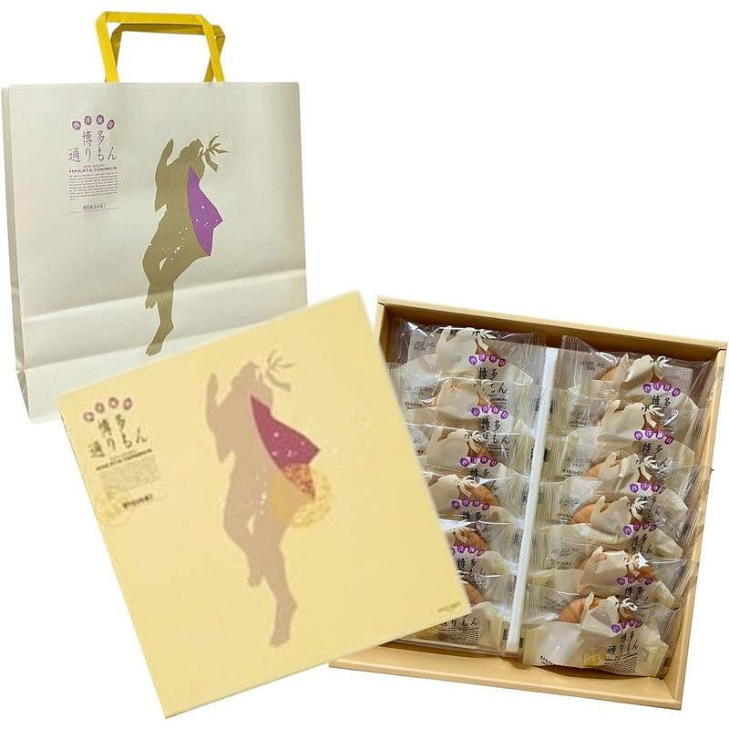 Meigetsudo Hakata Torimon 12pcs with Souvenir Bag 1 each