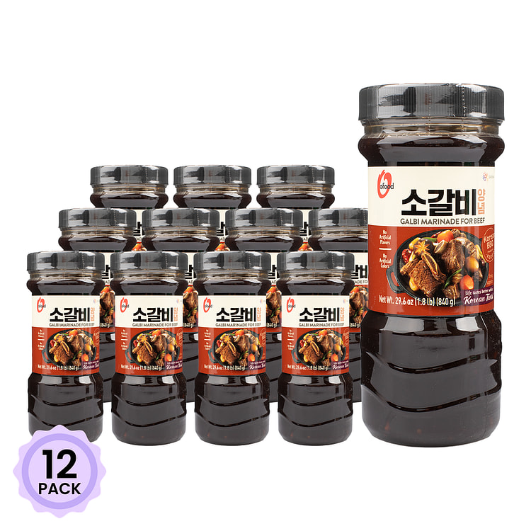 清净园 韩国烧烤牛肉腌料 840 克*12 包