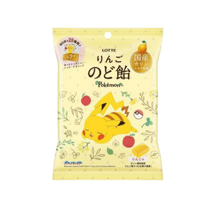 乐天 口袋妖怪皮卡丘 水果喉糖 苹果味 75g