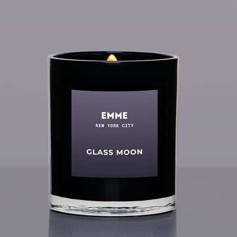 Glass Moon Candle Jar 1 each