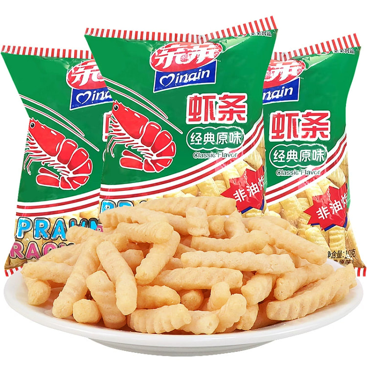 亲亲虾条8090后怀旧小零食10g*10包