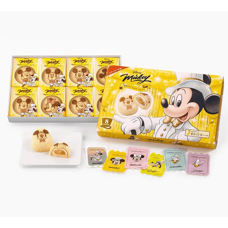 TOKYO BANANA Mickey Mouse Ginza Caramel Flavor 8PC 1 hộp