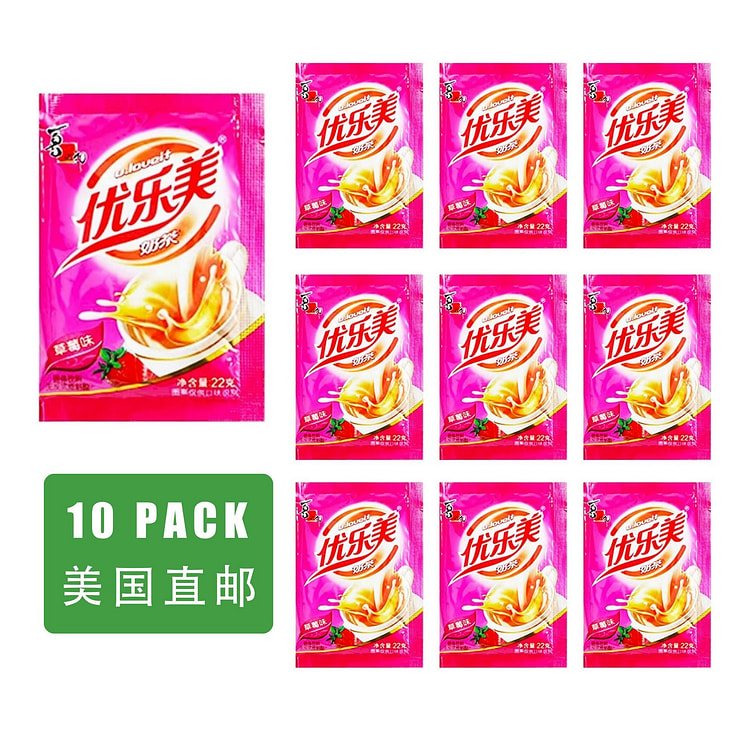 Strawberry flavored milk tea 10pcs