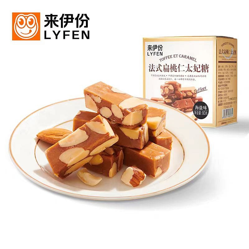 Lai Yi Fen French almond Toffee 80g*1 box 80 g