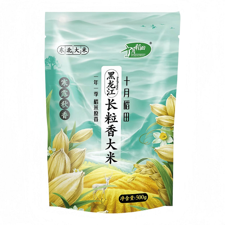 十月稻田 寒露秋香长粒香大米东北粳米 500g 500 克