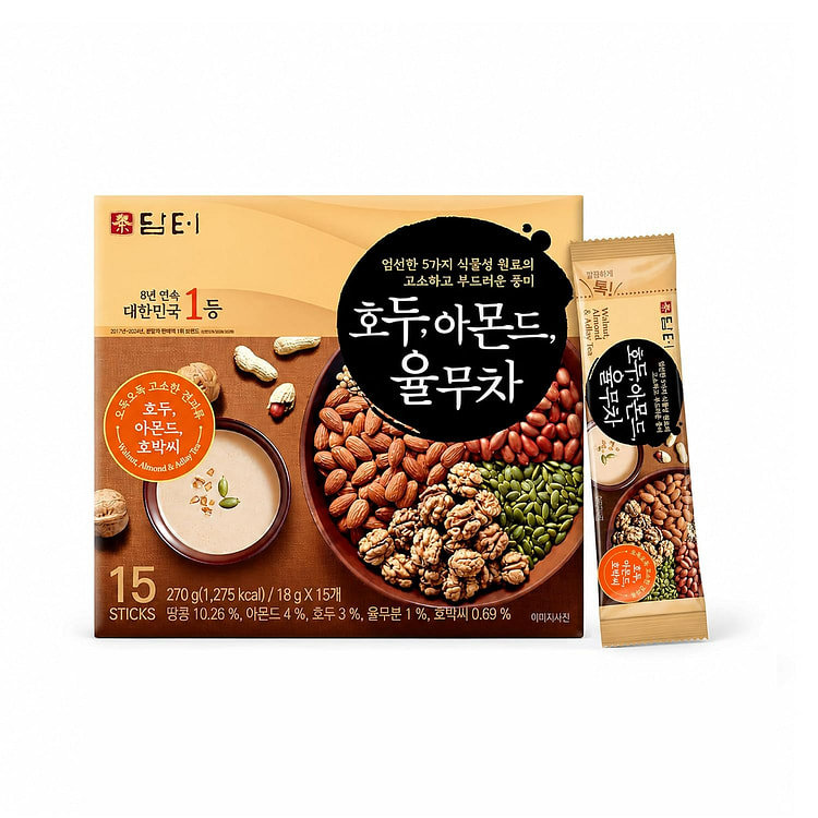 Korean Walnut Almond Adlay Powder 18g x 15 Sticks 1 each