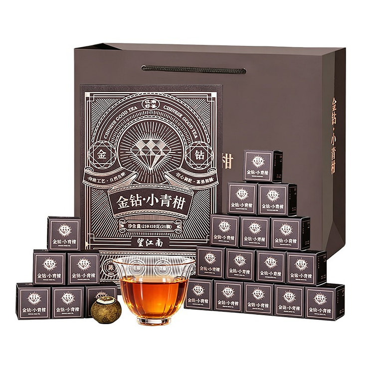 Wangjiangnan Golden Diamond Xiaoqinggan Puer Tea 1 box