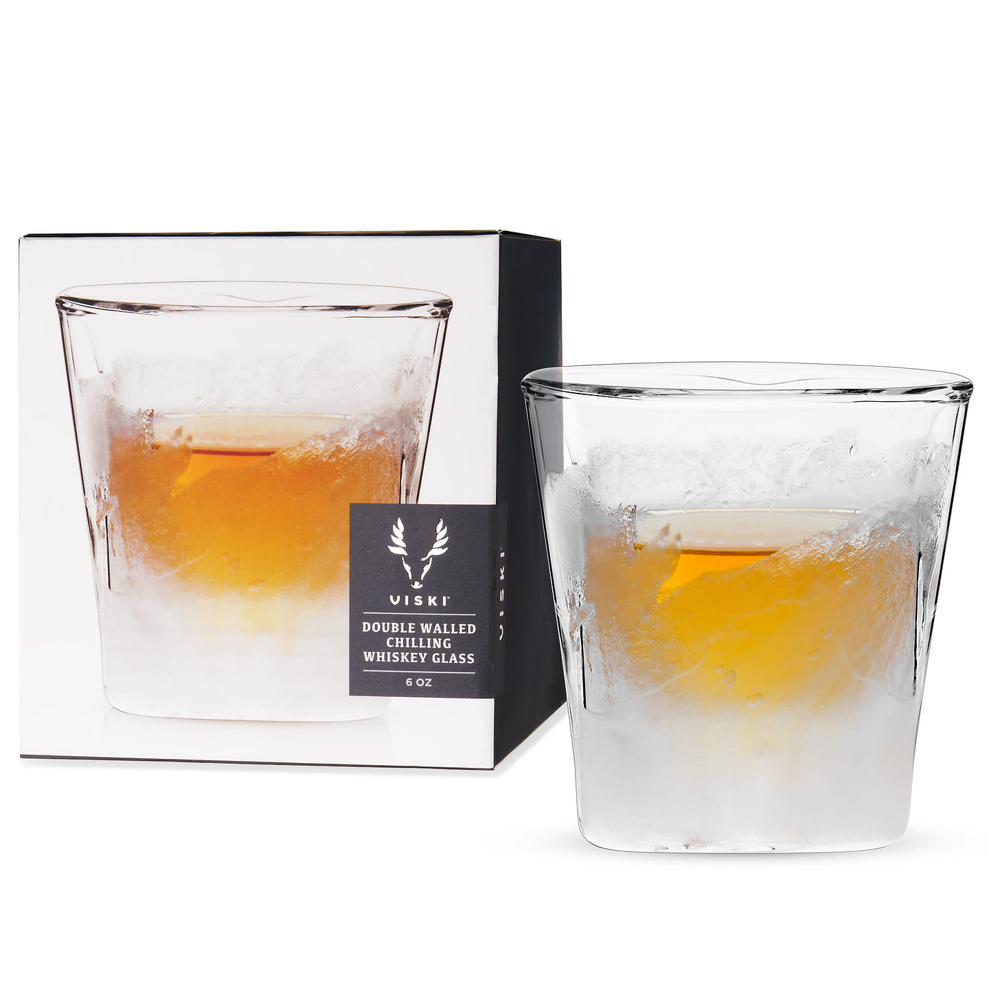 Glacier™ Double-Walled Chilling Whiskey Glass by Viski® 1 ส่วน