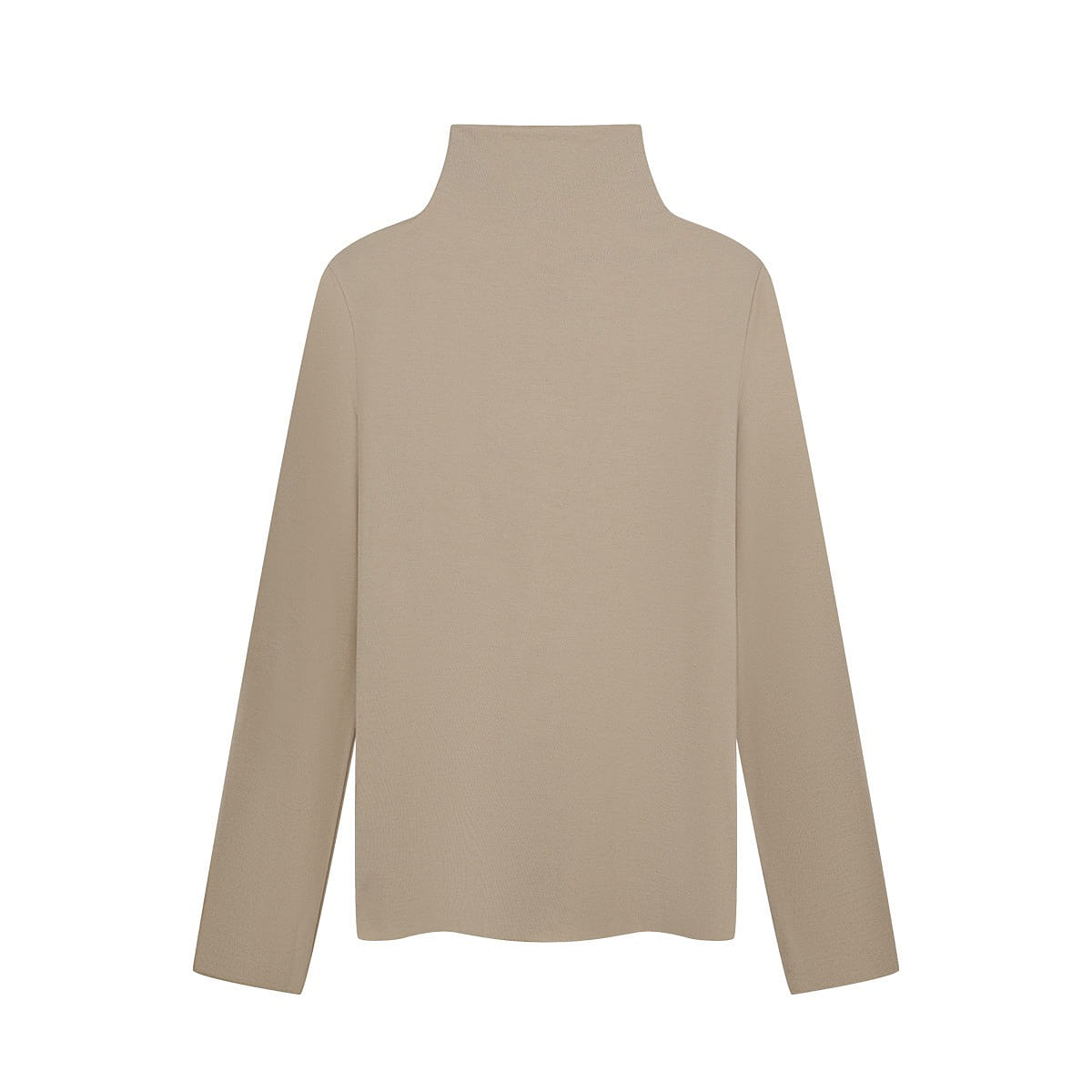 Highcollar Wool material Warm Skinwear Top -Moca-L 1 each