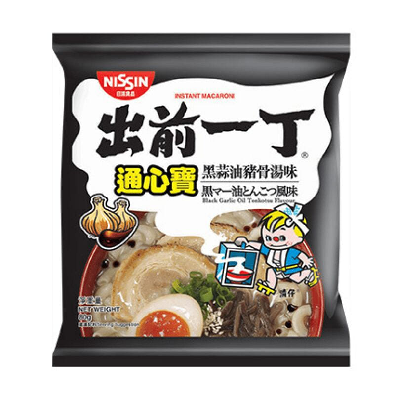 Nissin Macaroni Black Garlic Oil Tonkotsu Flavor 80 g