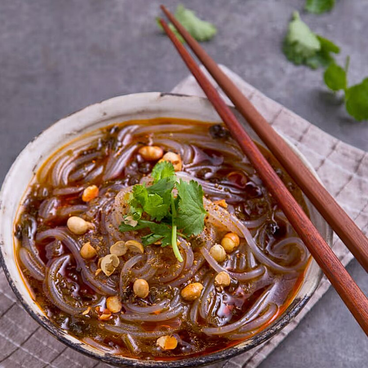 Sichuan Spicy Hot and Sour Glass Noodles