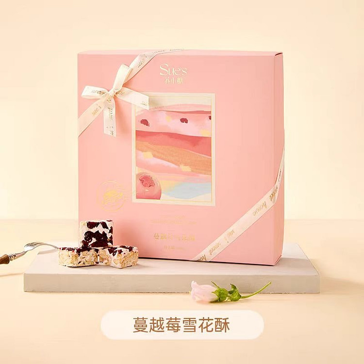苏小糖 雪花酥 蔓越莓口味 纯手工糕点 福建厦门特产 150g*1盒