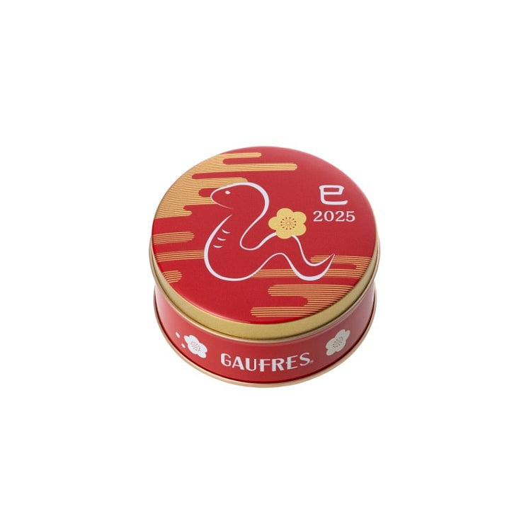 Kobe Fugetsudo 2025 Zodiac Snake Sandwich Cookie Tin 6 pieces