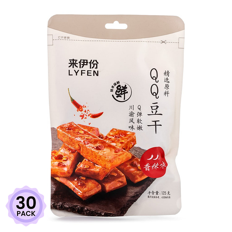 来伊份 QQ豆干 香辣味 125 克*30 包