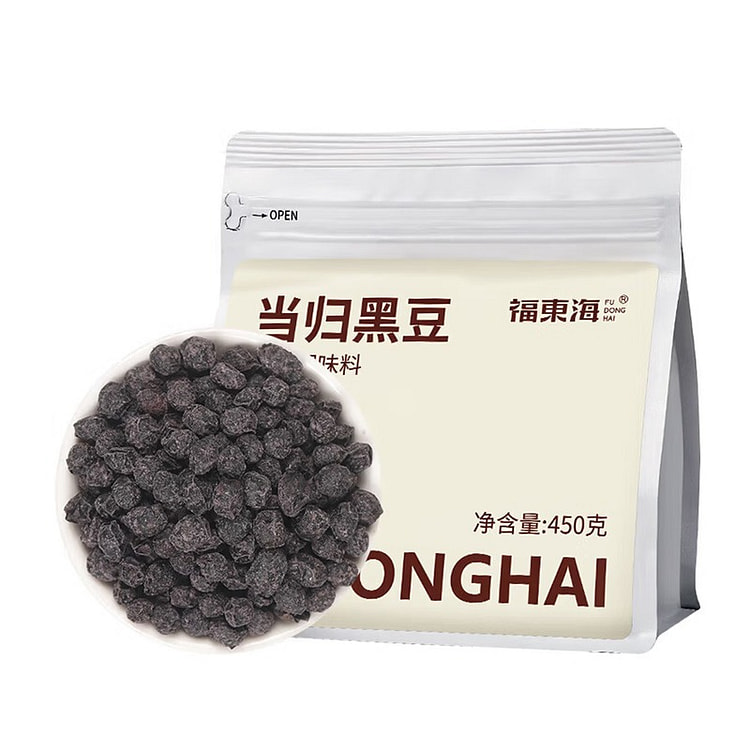 Fudonghai Angelica Black Beans 450g Bag 450 g