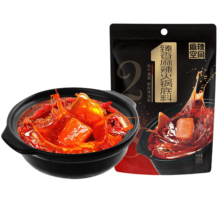 麻辣空间 臻香麻辣四川火锅底料 冒菜串串麻辣烫调料 320 克