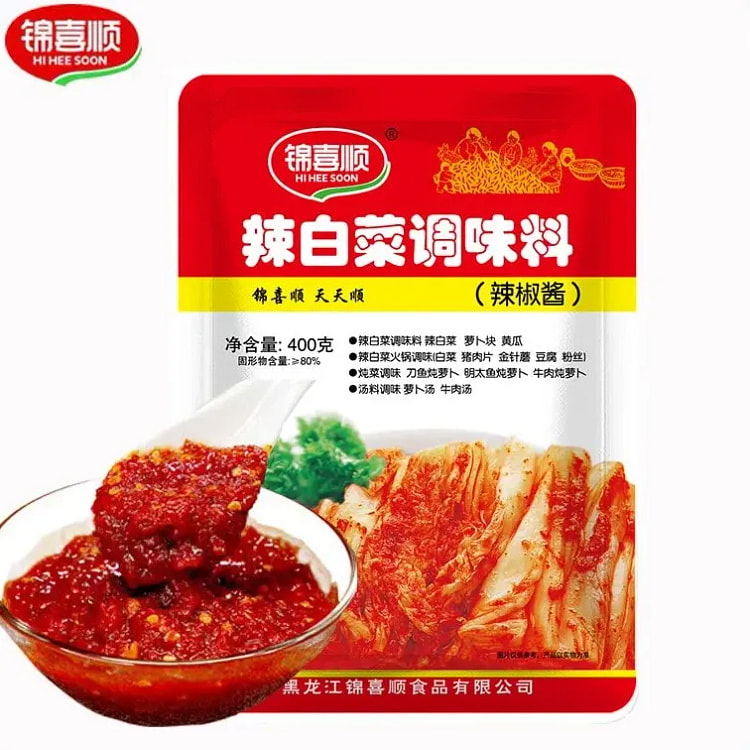 锦喜顺韩式辣白菜调料酱辣酱泡菜辣椒酱料400g 400 克