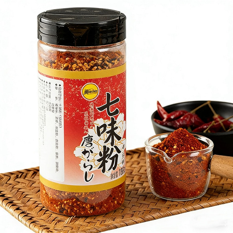 七味粉烧烤撒料辣椒孜然烤肉火锅蘸料日式牛肉饭调味粉 188 克