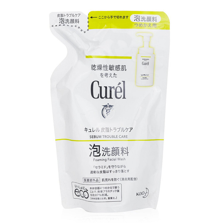 Curel     深層控油保濕泡沫潔面乳 (補充