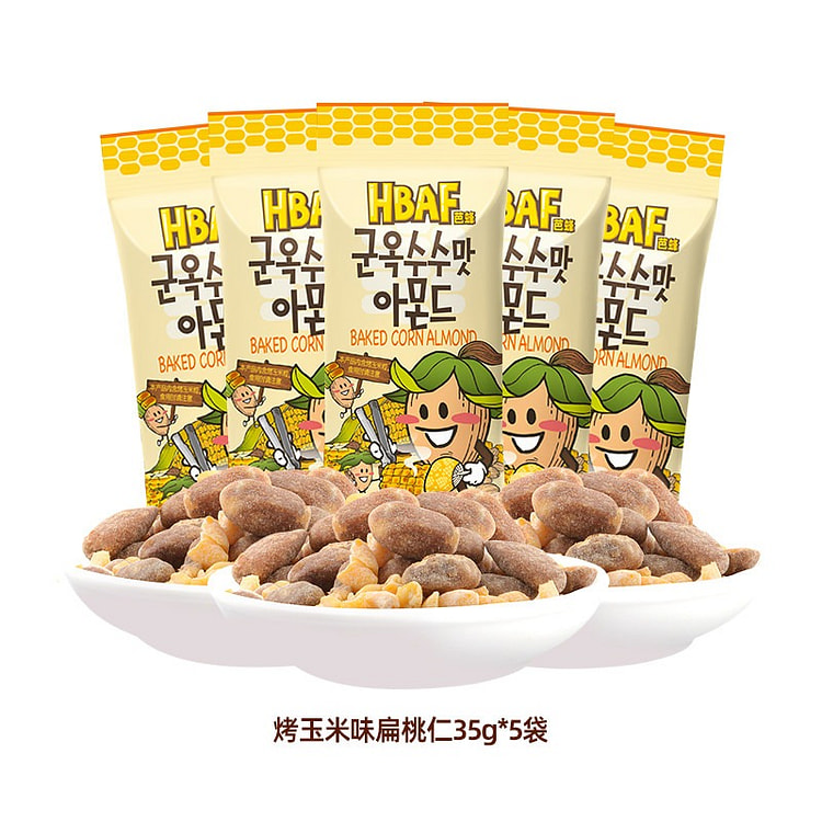 HBAF Korean Roasted Corn Flavored Almond Nuts 175 g