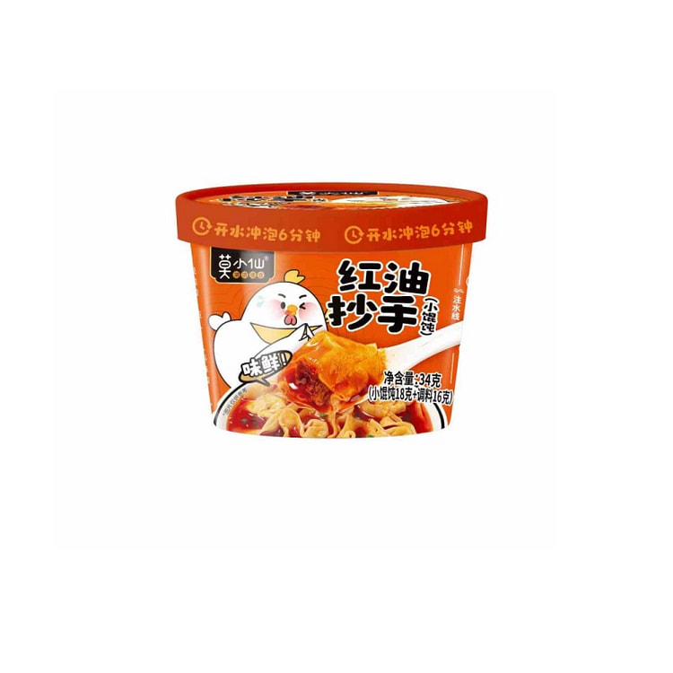 莫小仙 红油抄手小馄饨速食冲泡 34g*1盒装