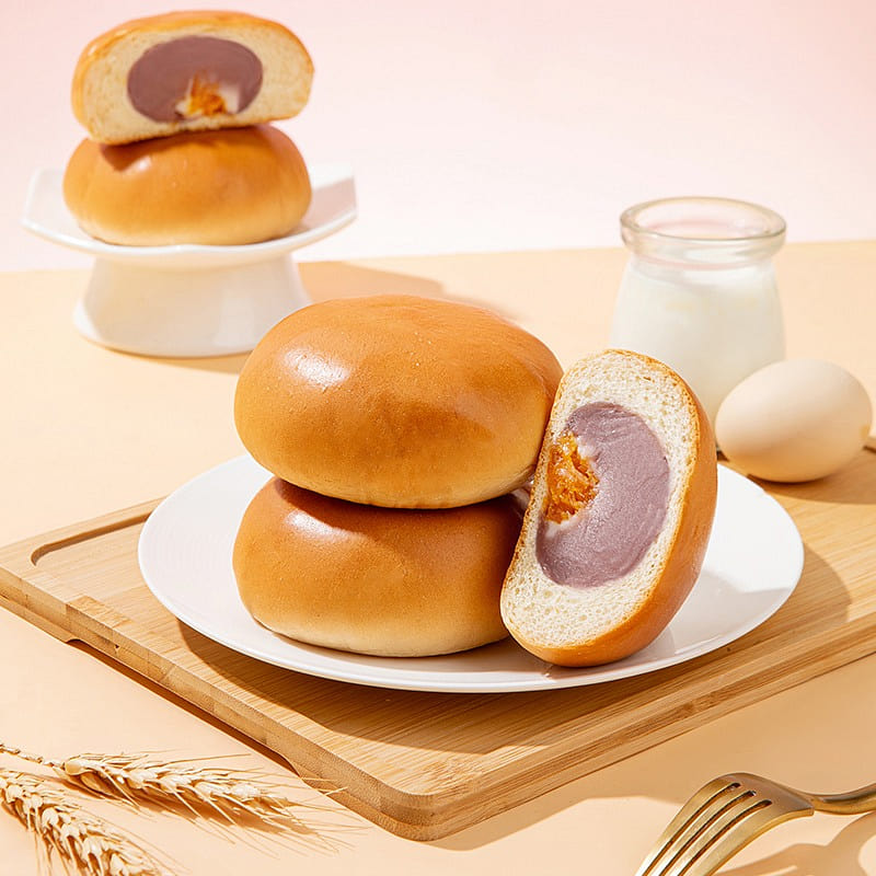 Four-fold Explosion Filling Meal Bun 240g (4 packs 240 g