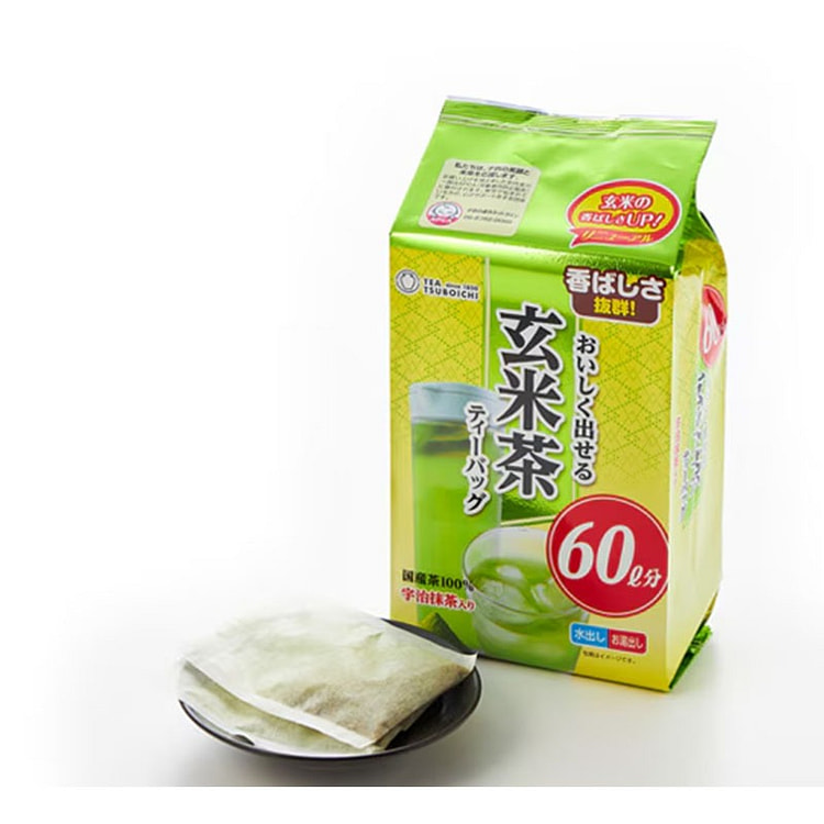 坪市制茶 玄米茶 茶包 180g