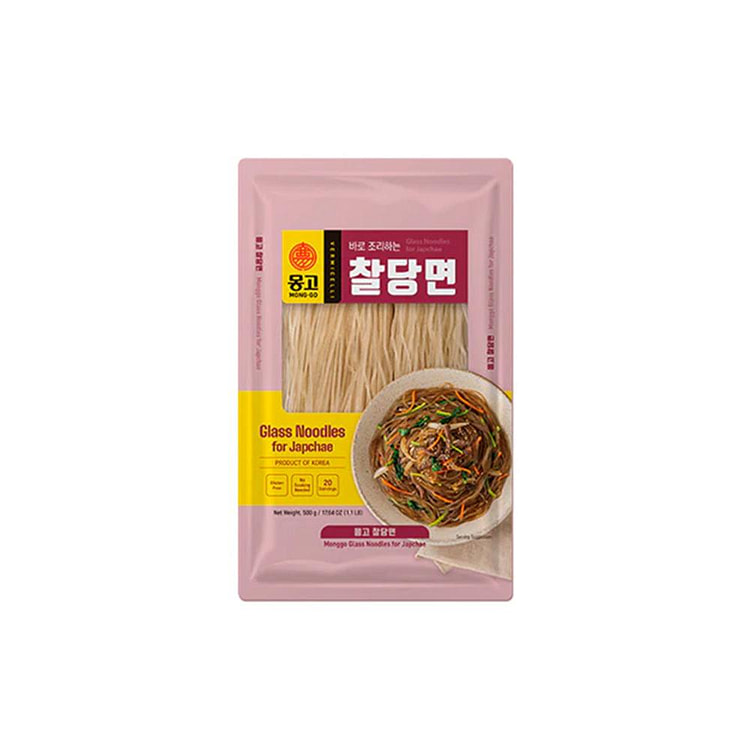MONGGO FOODS Glass Noodles for Japchae 1.1LB(500g) 1 each