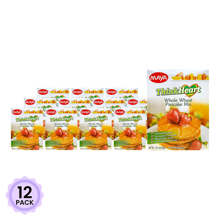 Maya Thinkheart Whole Wheat Pancake Mix 400 그램*12 팩